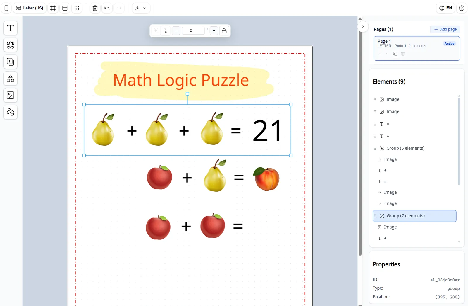 Workspace for visual mathematics 4